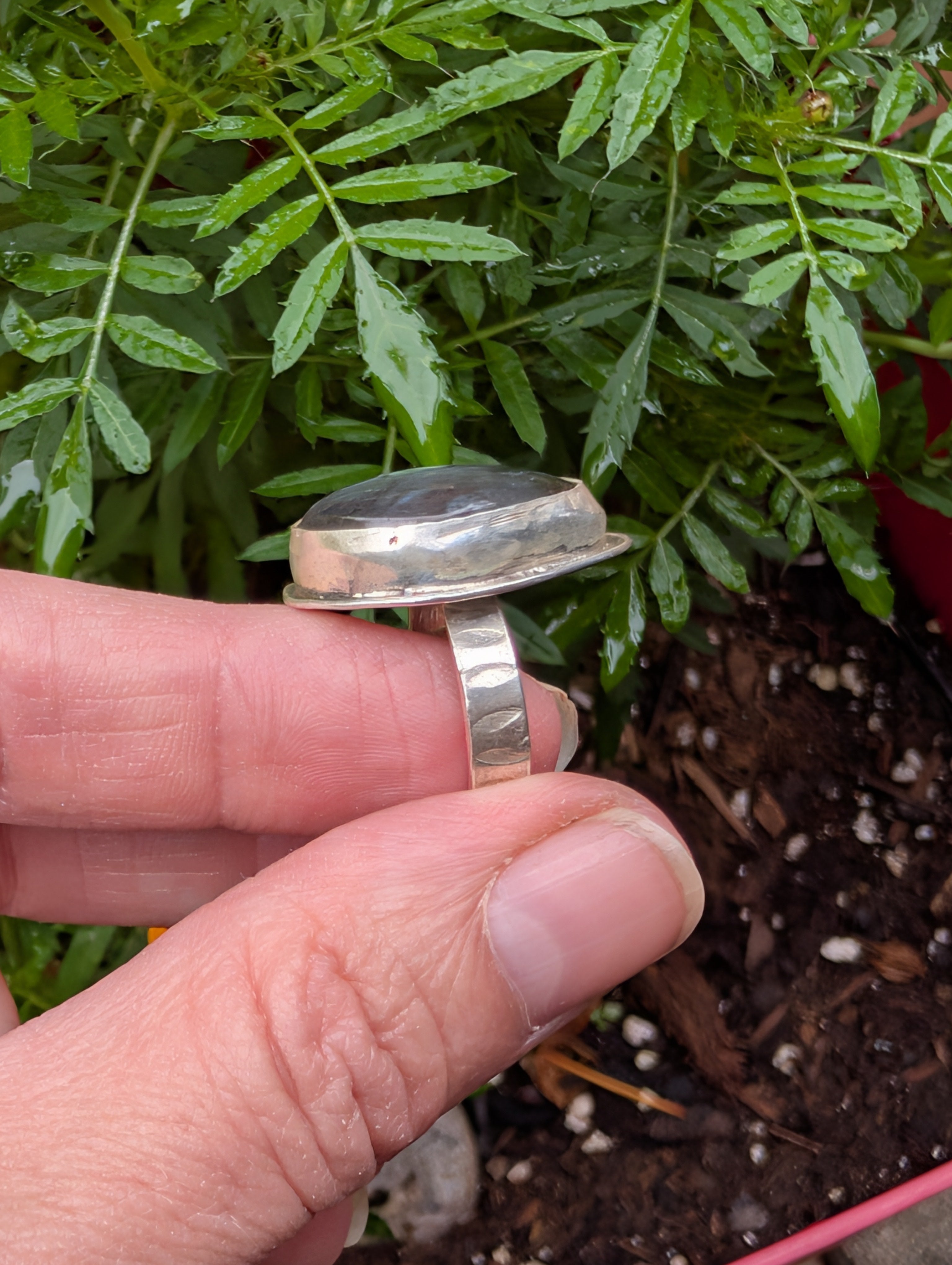Tidal Rift — Labradorite Ring in Sterling Silver