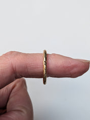 Handmade Stacking Ring — Solid Brass or Copper | Sizes 5–11