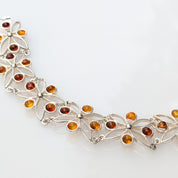 Solar Garden Bracelet | Sterling Silver Baltic Amber Bracelet | Tears of the Sun