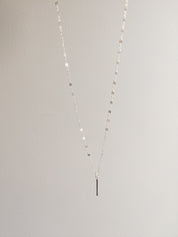 Bar Shimmer Necklace in Sterling Silver