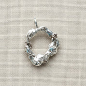 Sterling Silver Pendant — One-of-a-Kind Hinged Organic Form