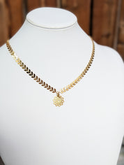 Sample Sale: Chevron Pendant Necklace — Lotus, Mandala & More