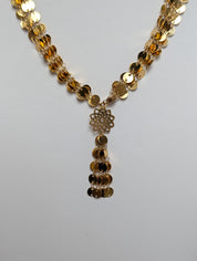 Sample Sale: Gold Cascade Mandala Necklace