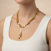 Sample Sale: Gold Cascade Mandala Necklace