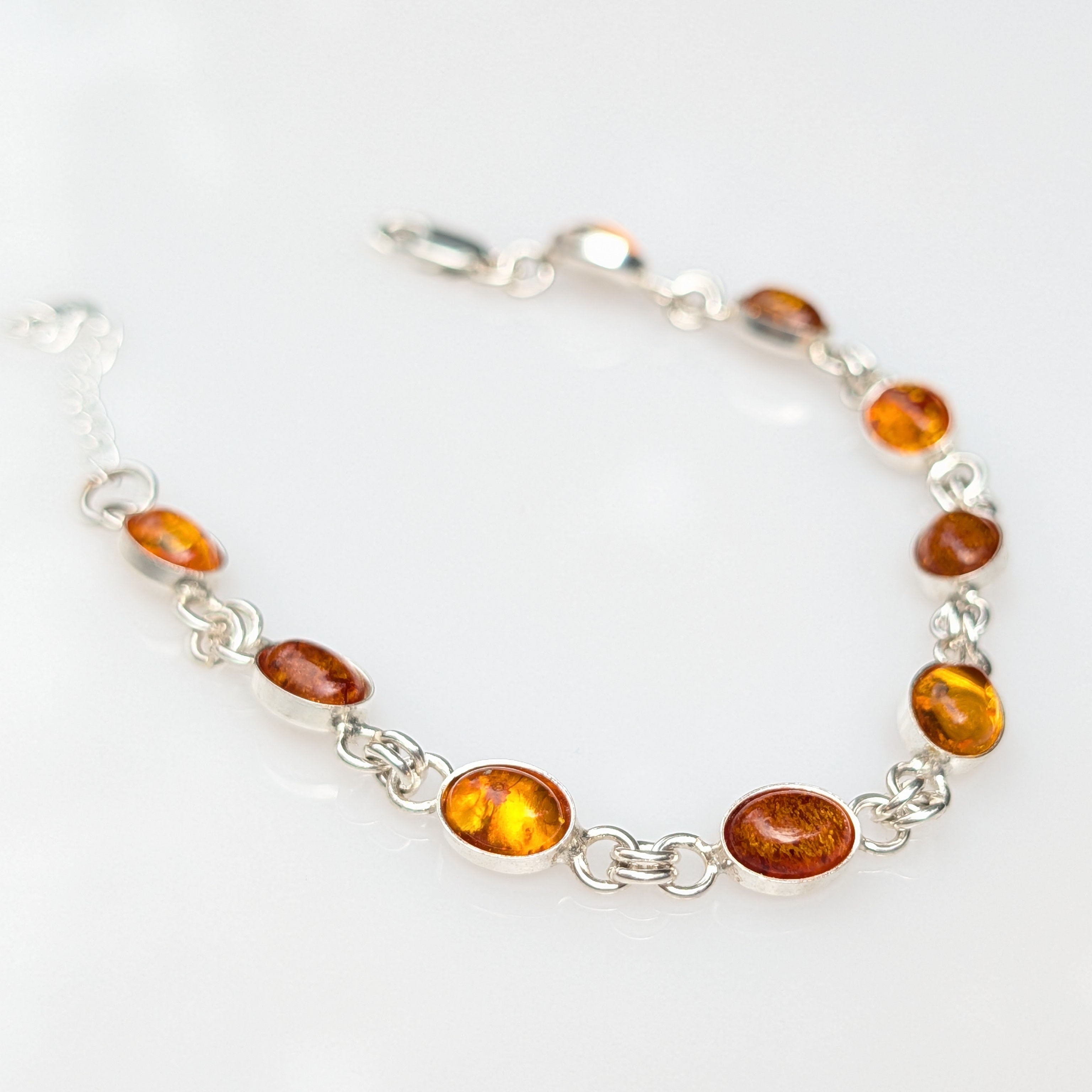 Sunpath Bracelet | Sterling Silver Baltic Amber Bracelet | Tears of the Sun