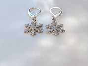 Winter Lace Earrings — Sterling Silver & CZ