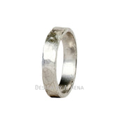 Hammered Ring Band in Sterling Silver