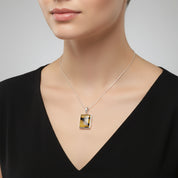 Solar Vein Pendant | Sterling Silver Baltic Silver | Tears of the Sun