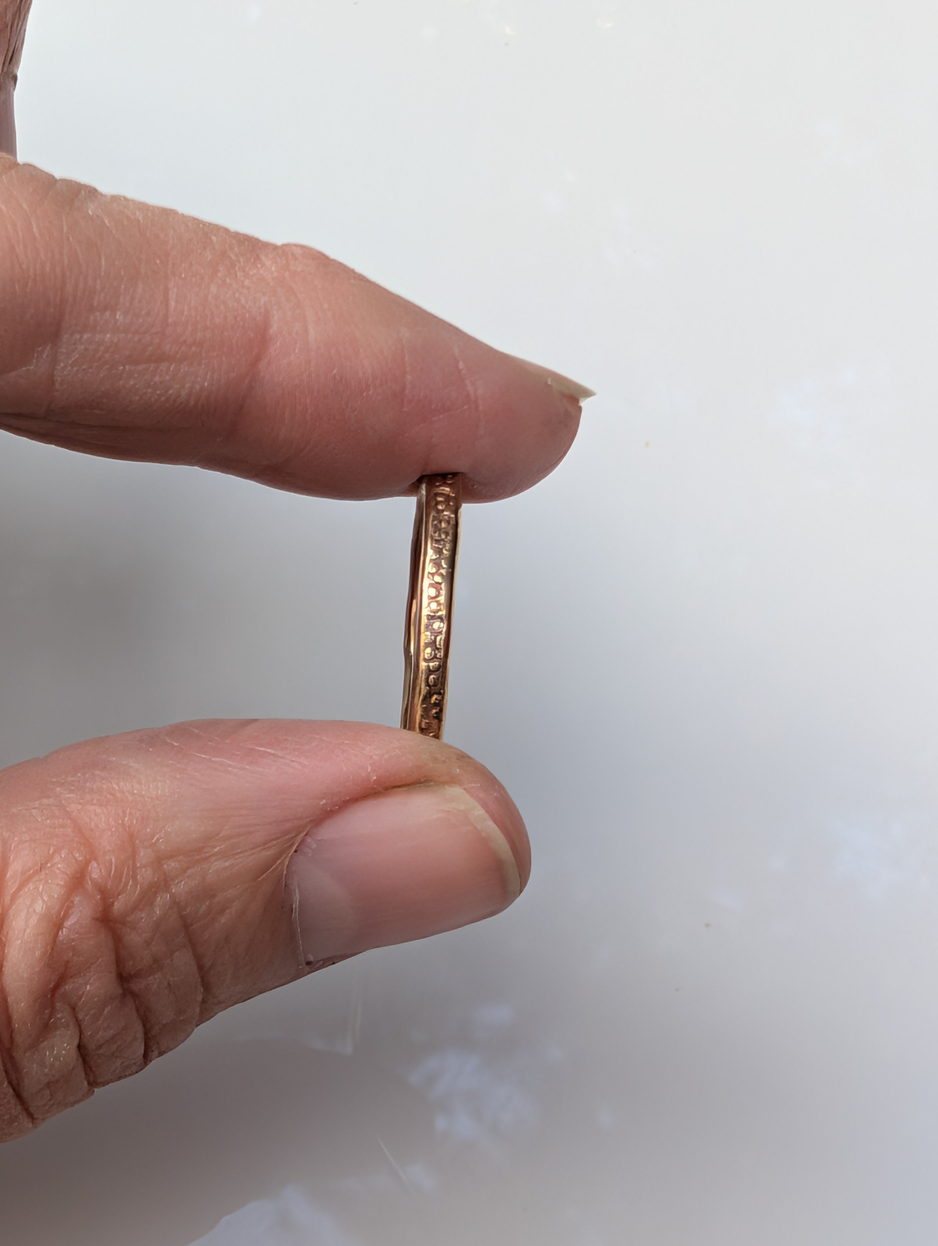 Handmade Stacking Ring — Solid Brass or Copper | Sizes 5–11