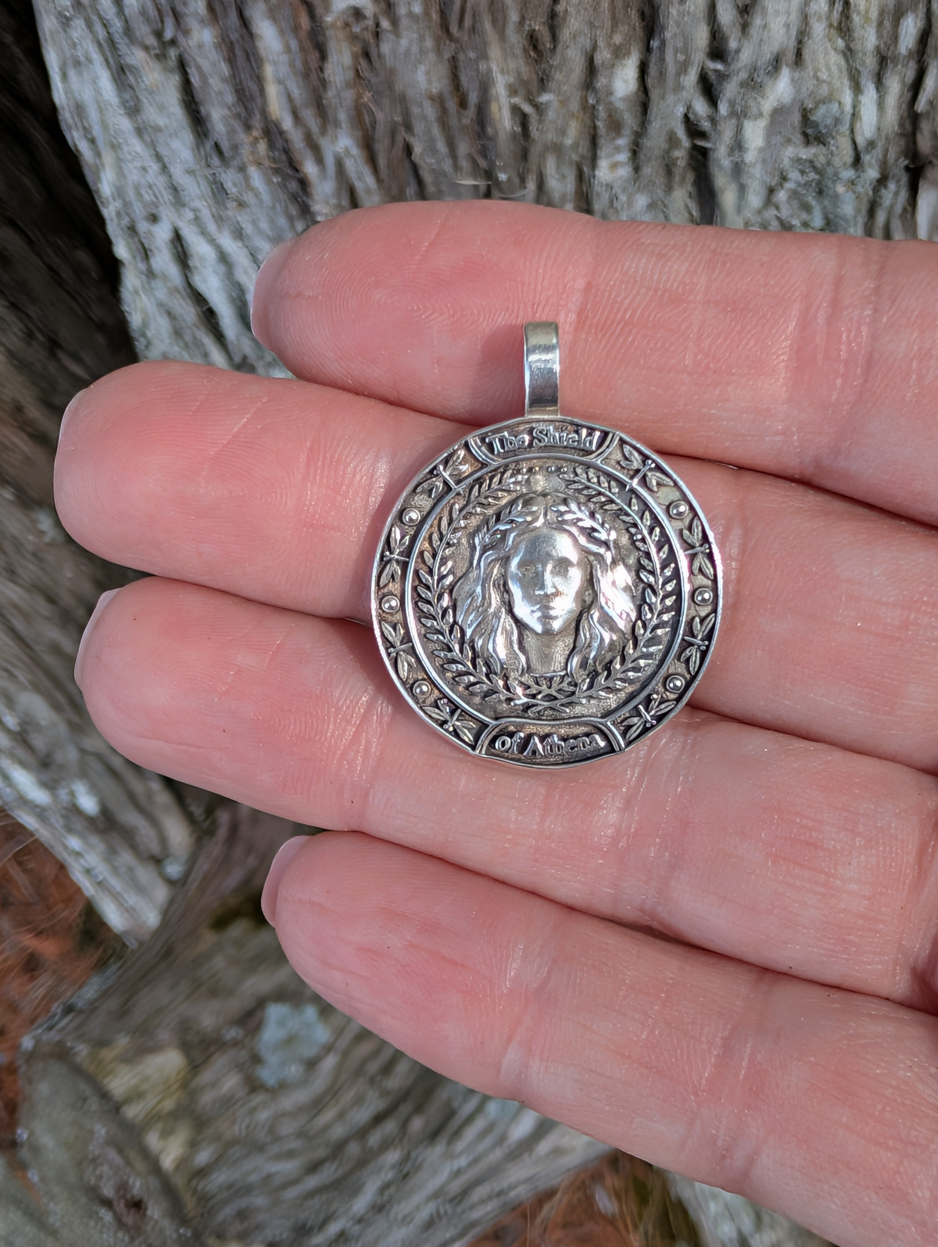 The Shield of Athena | Pendant | Made to Order | Sterling or Gold