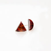 Amber Arrows Studs | Sterling Silver Baltic Amber | Tears of the Sun