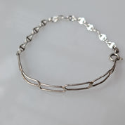 Linked Silver Bracelet – Sterling Silver Chain Link Bracelet, Everyday Jewelry