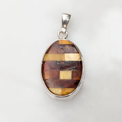 Solar Tapestry Pendant | Sterling Silver Baltic Amber | Tears of the Sun