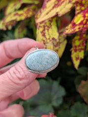 Coastal Relic — Amazonite Ring in Sterling Silver Sz 9
