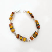 Helios Arc Bracelet | Sterling Silver Baltic Amber Bracelet | Tears of the Sun