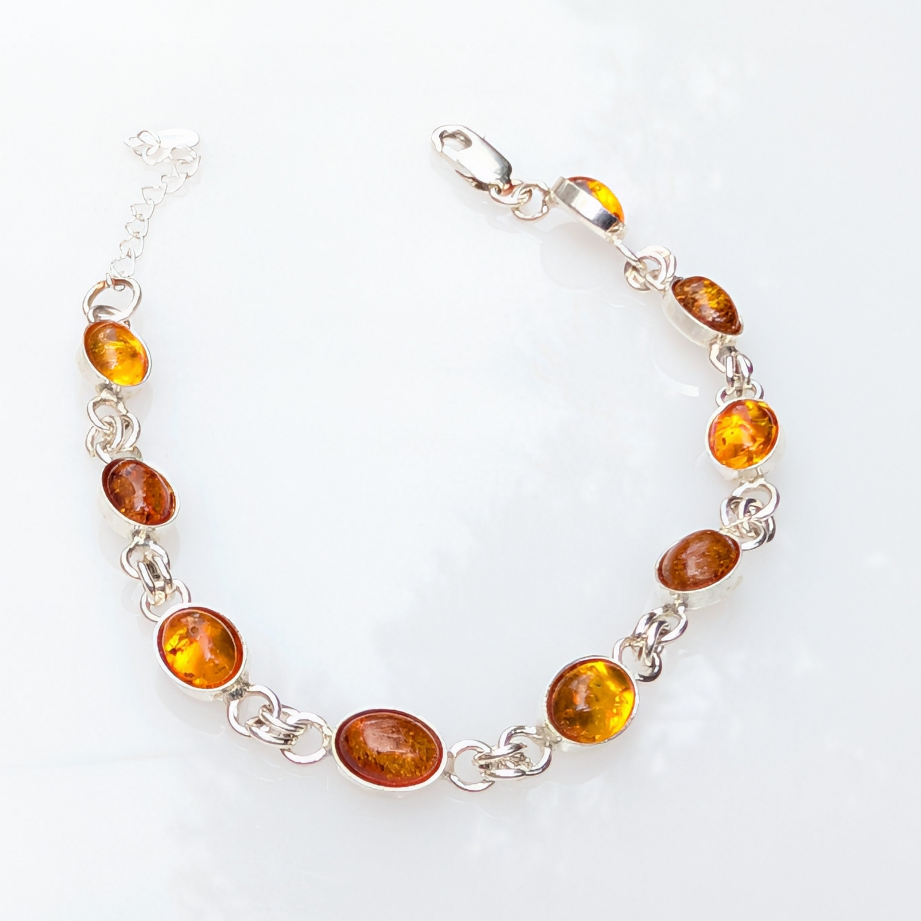Sunpath Bracelet | Sterling Silver Baltic Amber Bracelet | Tears of the Sun