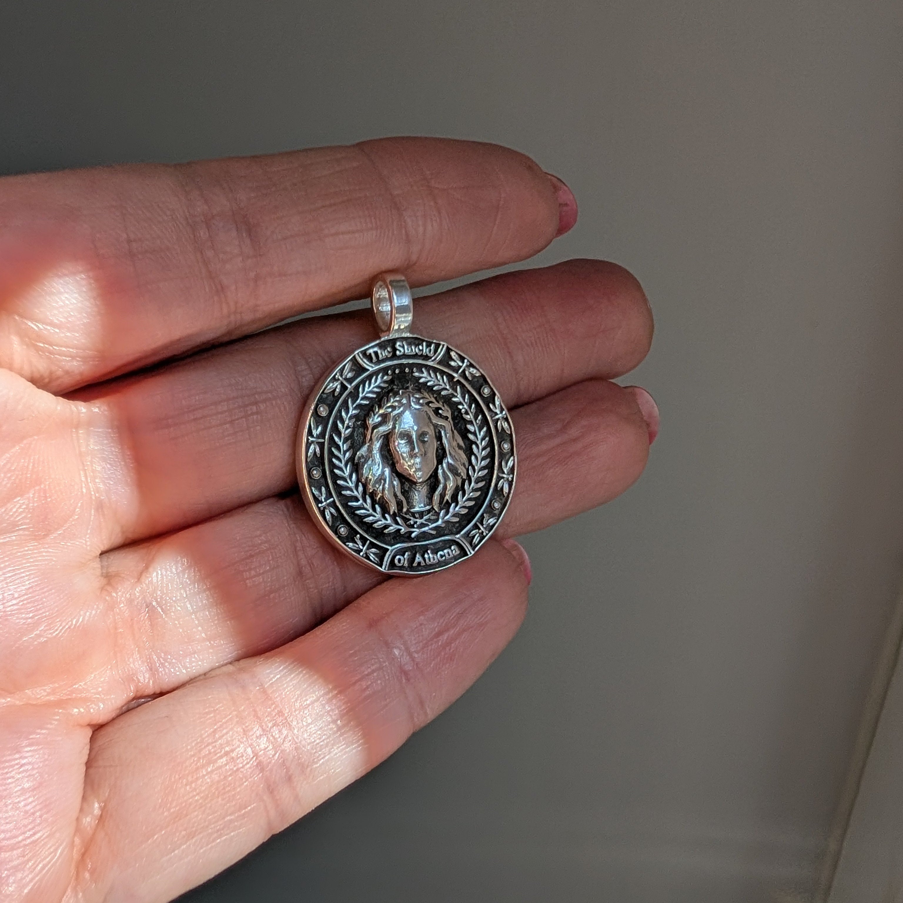 The Shield of Athena | Pendant | Made to Order | Sterling or Gold