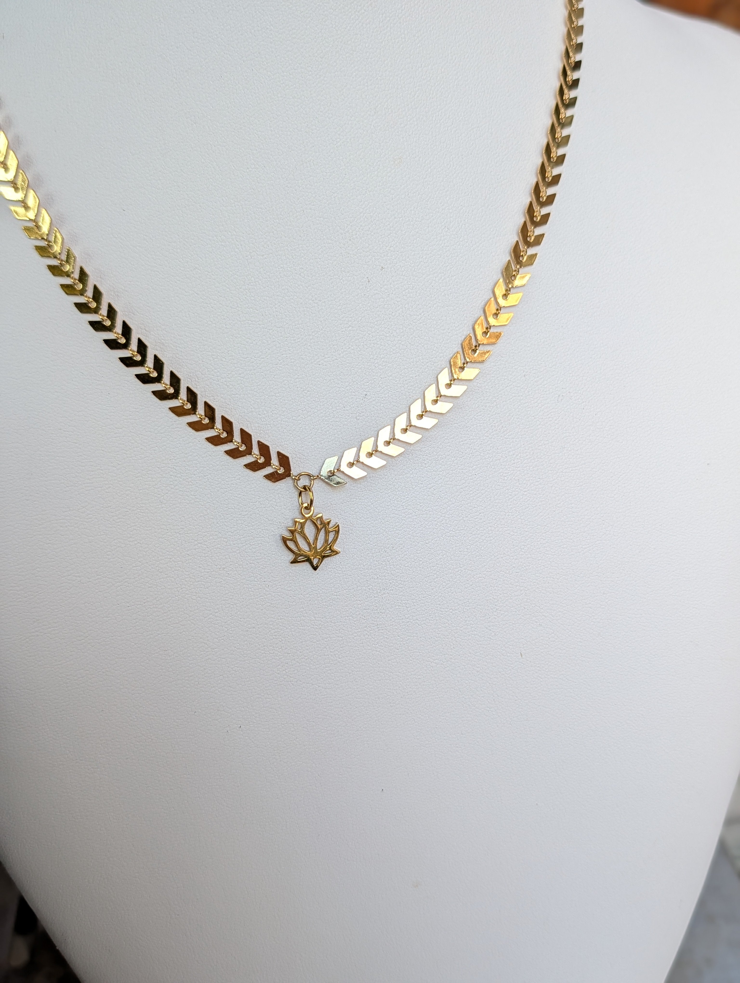Sample Sale: Chevron Pendant Necklace — Lotus, Mandala & More