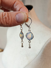 Opalite Earrings in Sterling Silver