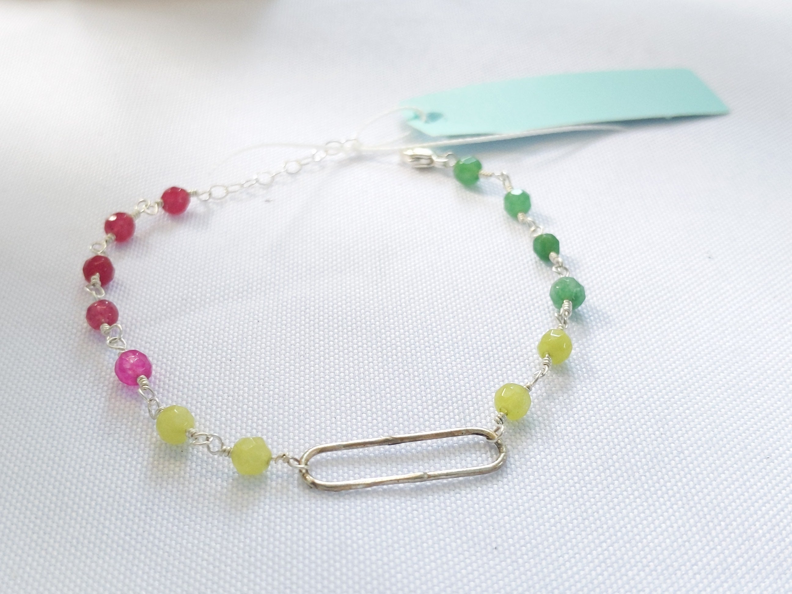 Watermelon Bracelet in Sterling Silver