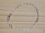 Lightweight Rectangle Link Bracelet