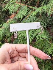 Small Open Circle Hoop Earrings