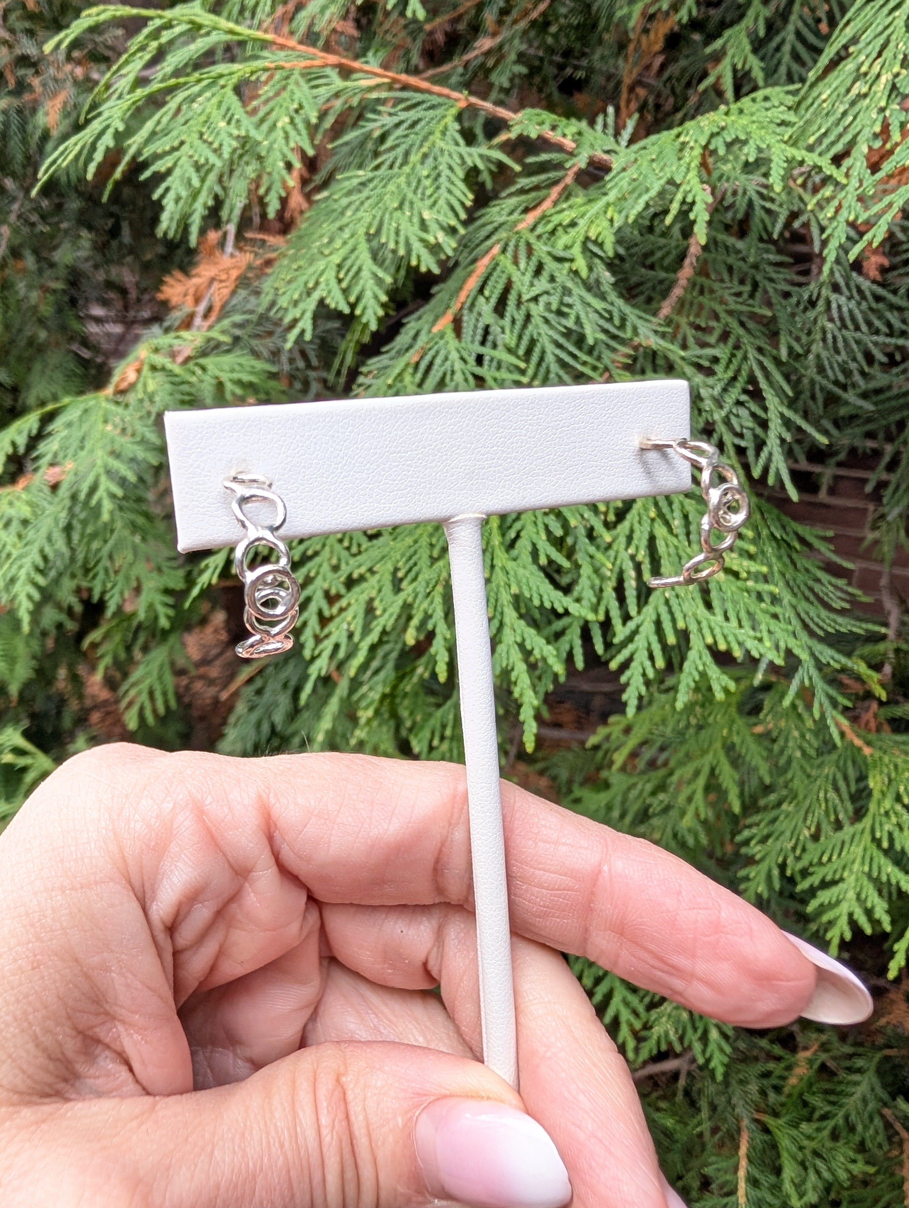 Small Open Circle Hoop Earrings