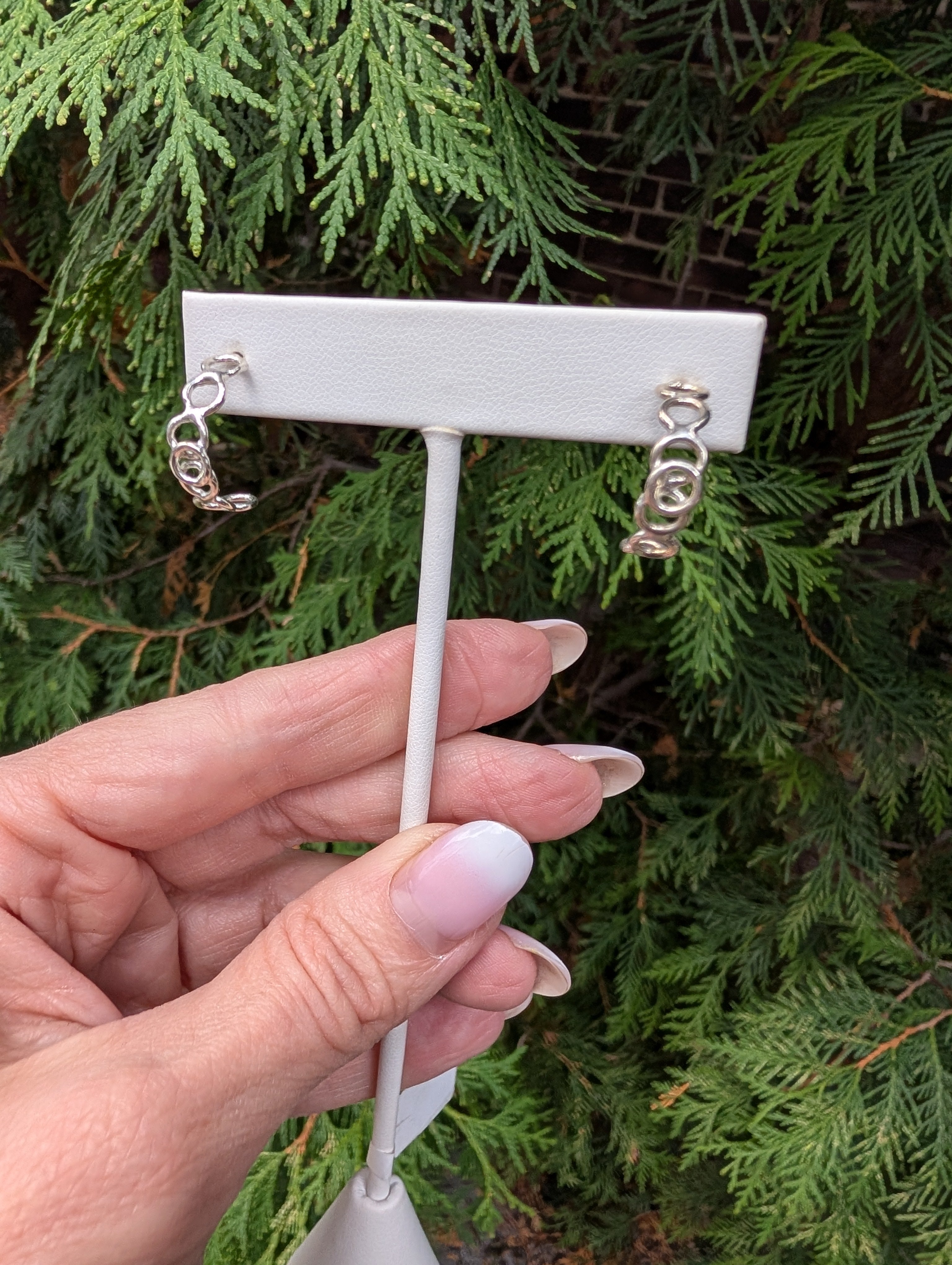 Small Open Circle Hoop Earrings