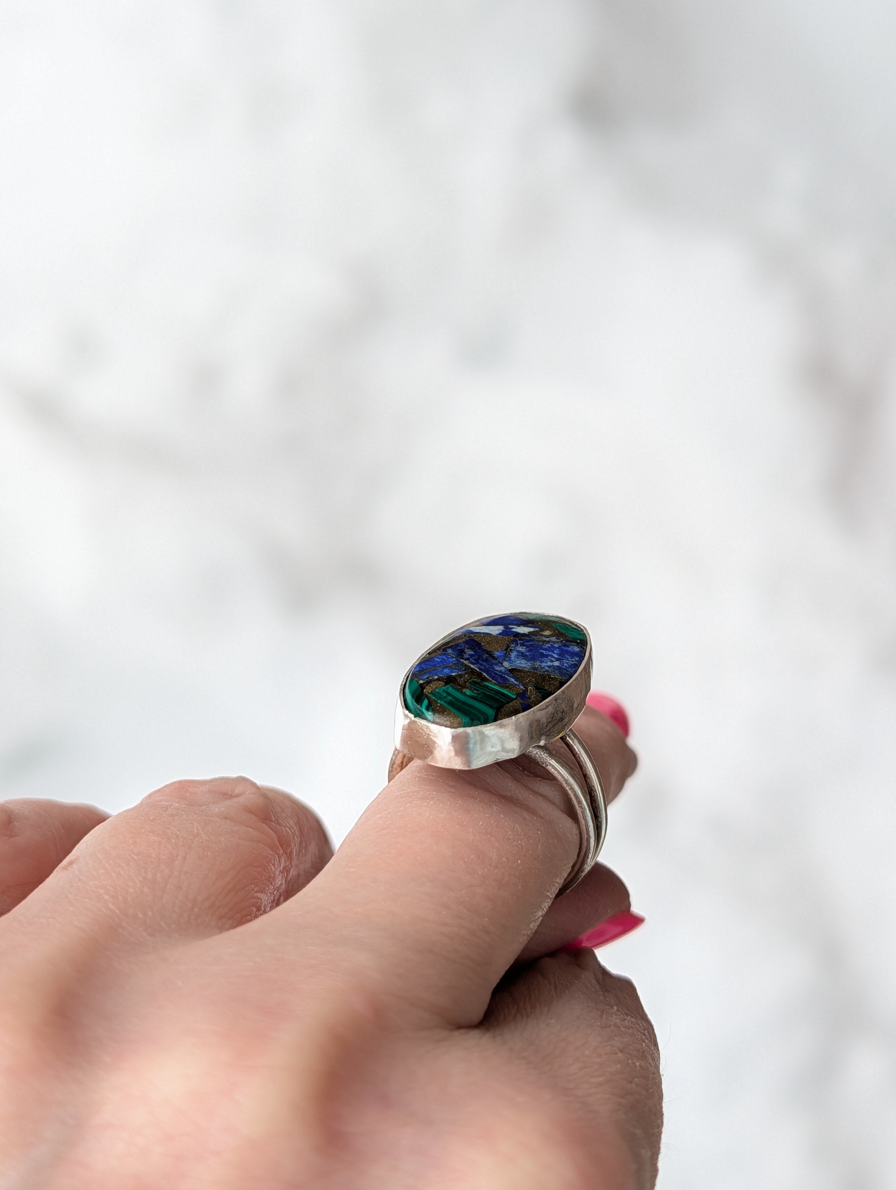 Tectonic Ring | One of a Kind | Argentium Silver | Select a Size