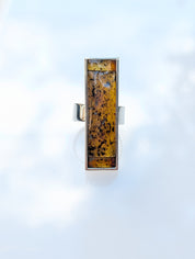 Forest Light Ring | Silver Baltic Amber Ring | Tears of the Sun Collection
