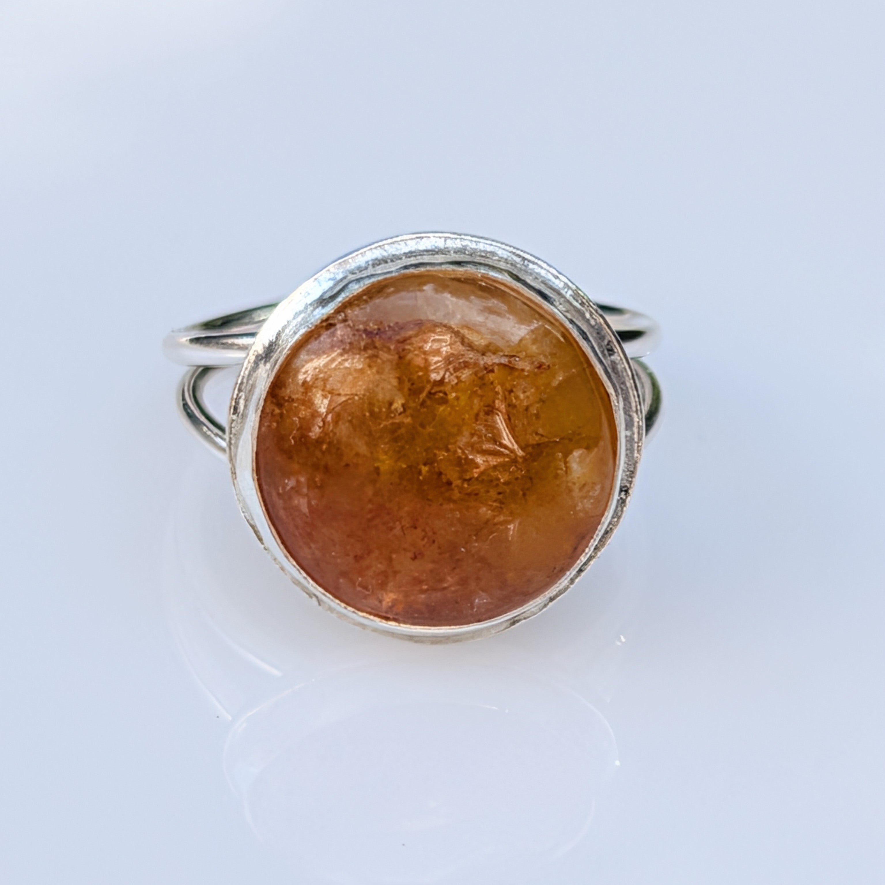 Forge Ring – Sterling Silver & Yellow Healer Amethyst
