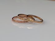 Handmade Stacking Ring — Solid Brass or Copper | Sizes 5–11
