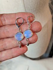 Opalite Earrings in Sterling Silver