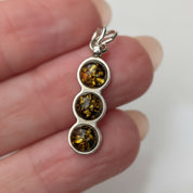 Forest Ray Pendant | Sterling Silver Baltic Amber | Tears of the Sun