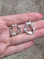 Sterling Silver Pendant — One-of-a-Kind Organic Form