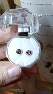 Sample Sale: Round Reindeer Sterling Silver Earrings