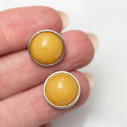 Amber Dawn Studs | Sterling Silver Baltic Amber | Tears of the Sun