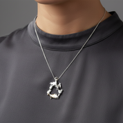 Sterling Silver Pendant — One-of-a-Kind Organic Form