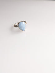 Blue Hour Ring – Blue Opal in Sterling Silver Sz 9