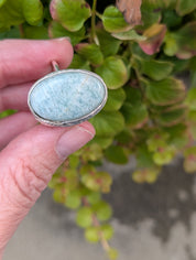 Coastal Relic — Amazonite Ring in Sterling Silver Sz 9
