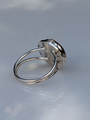 Forge Ring – Sterling Silver & Yellow Healer Amethyst