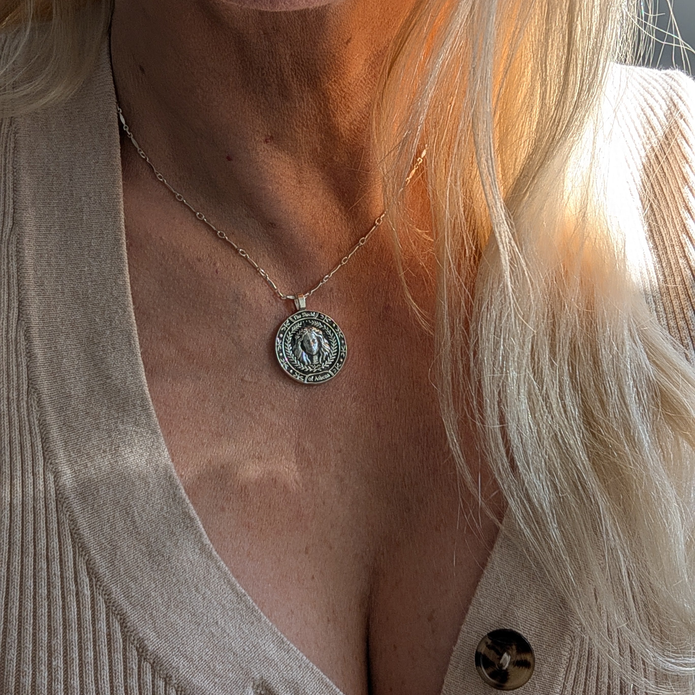 The Shield of Athena | Pendant | Made to Order | Sterling or Gold