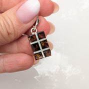 Golden Axis Pendant | Sterling Silver Baltic Amber | Tears of the Sun