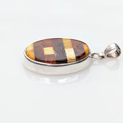 Solar Tapestry Pendant | Sterling Silver Baltic Amber | Tears of the Sun