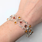 Solar Garden Bracelet | Sterling Silver Baltic Amber Bracelet | Tears of the Sun