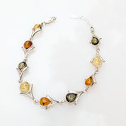 Solar Ascend Bracelet | Sterling Silver Baltic Amber Bracelet | Tears of the Sun