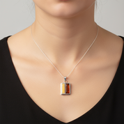 Daybreak Pendant | Sterling Silver Baltic Amber | Tears of the Sun