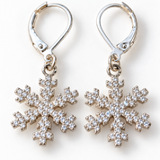 Winter Lace Earrings — Sterling Silver & CZ