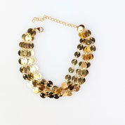 Sample Sale: Gold Sequin Stainless Steel Bracelet