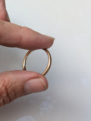 Handmade Stacking Ring — Solid Brass or Copper | Sizes 5–11